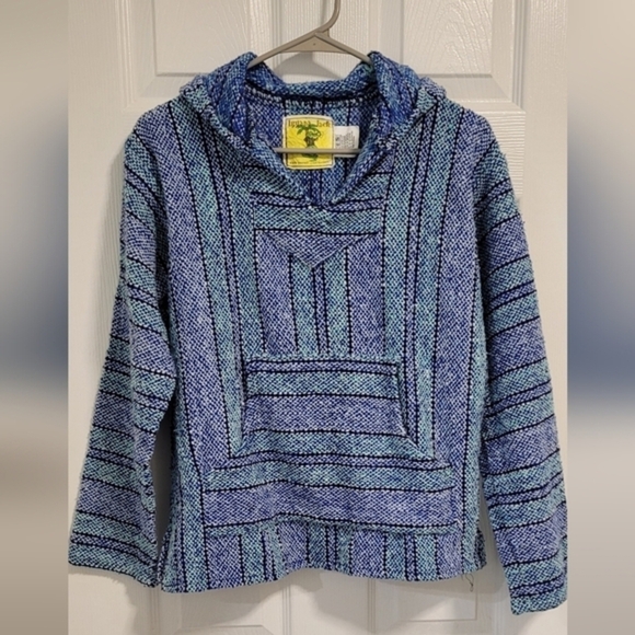 Iguana Jack Vintage Drug Rug‎ Mexican Baja Jacket Size Small Unisex - Picture 1 of 5